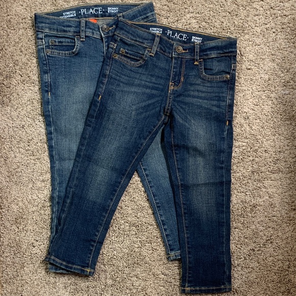 The Children's Place Kids' Dark Blue Jeans - Picture 1 of 6